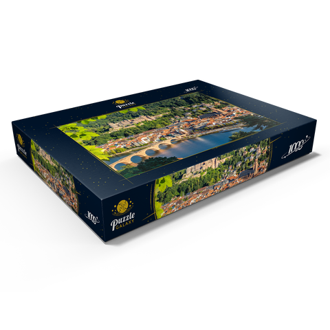 Blick auf Heidelberg im Sommer, Deutschland 1000 Puzzle Schachtel Ansicht1