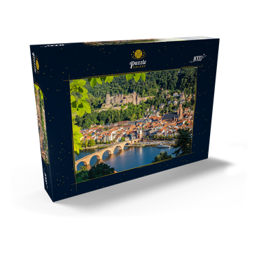 Blick auf Heidelberg im Sommer, Deutschland 1000 Puzzle Schachtel Ansicht2