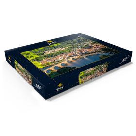 Darstellung des Puzzle Motivs Blick auf Heidelberg im Sommer, Deutschland - Puzzleteile: 100