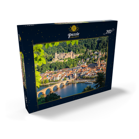 Blick auf Heidelberg im Sommer, Deutschland 200 Puzzle Schachtel Ansicht2