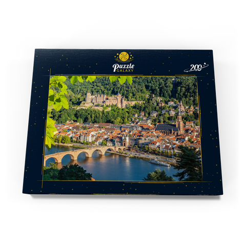 Blick auf Heidelberg im Sommer, Deutschland 200 Puzzle Schachtel Ansicht3