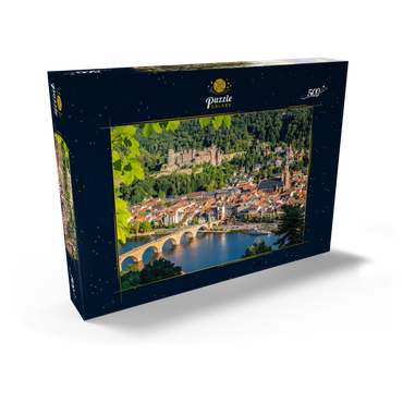 Blick auf Heidelberg im Sommer, Deutschland 500 Puzzle Schachtel Ansicht2