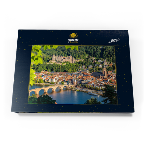 Blick auf Heidelberg im Sommer, Deutschland 500 Puzzle Schachtel Ansicht3