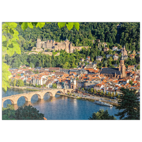 Darstellung des Puzzle-Motivs Blick auf Heidelberg im Sommer, Deutschland – Puzzleteile: 500