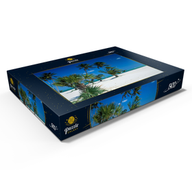 Darstellung des Puzzle Motivs Strand am Key Biscayne, Miami, Florida, USA - Puzzleteile: 500