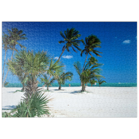 Darstellung des Puzzle Motivs Strand am Key Biscayne, Miami, Florida, USA - Puzzleteile: 500