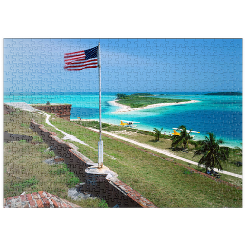 puzzleplate Fort Jefferson im Dry Tortugas Nationalpark, Florida Keys, Florida, USA 500 Puzzle