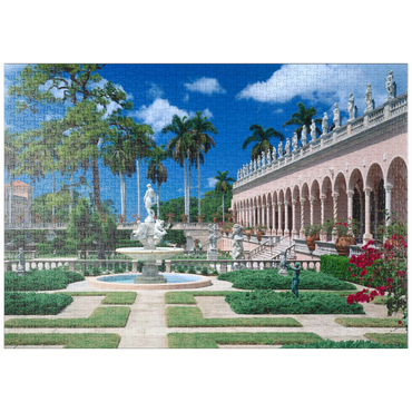 puzzleplate Innenhof des Ringling Museum of Art in Sarasota, Florida, USA 1000 Puzzle