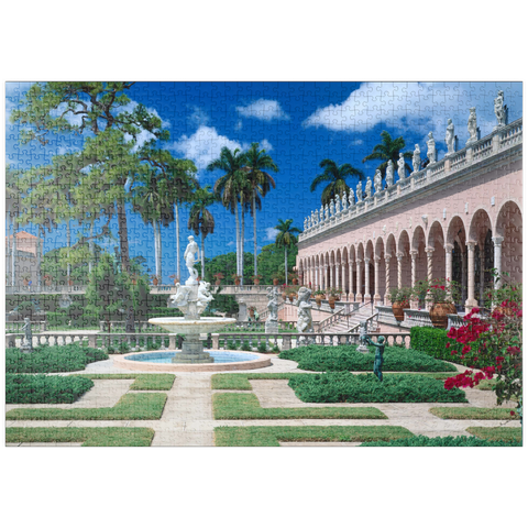 puzzleplate Innenhof des Ringling Museum of Art in Sarasota, Florida, USA 1000 Puzzle