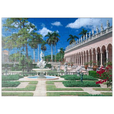 puzzleplate Innenhof des Ringling Museum of Art in Sarasota, Florida, USA 100 Puzzle