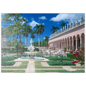 Darstellung des Puzzle Motivs Innenhof des Ringling Museum of Art in Sarasota, Florida, USA - Puzzleteile: 100