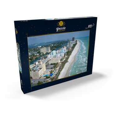 Art Deco Hotels am Ocean Drive, Miami Beach, Florida, USA 100 Puzzle Schachtel Ansicht2