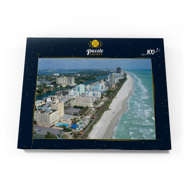 Art Deco Hotels am Ocean Drive, Miami Beach, Florida, USA 100 Puzzle Schachtel Ansicht3