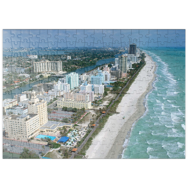 puzzleplate Art Deco Hotels am Ocean Drive, Miami Beach, Florida, USA 200 Puzzle