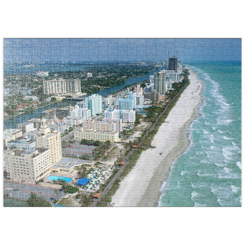puzzleplate Art Deco Hotels am Ocean Drive, Miami Beach, Florida, USA 500 Puzzle