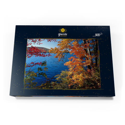 Herbststimmung am Lake Waramaug, Connecticut, USA 500 Puzzle Schachtel Ansicht3