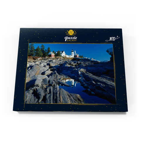 Leuchtturm am Pemaquid Point, Maine, USA 100 Puzzle Schachtel Ansicht3