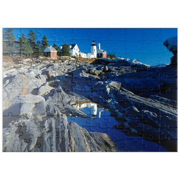 puzzleplate Leuchtturm am Pemaquid Point, Maine, USA 100 Puzzle