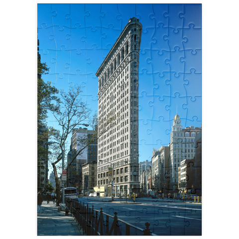 puzzleplate Flatiron Building an der Fifth Avenue, Manhattan, New York City, New York, USA 100 Puzzle