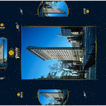 Flatiron Building an der Fifth Avenue, Manhattan, New York City, New York, USA 100 Puzzle Schachtel 3D Modell