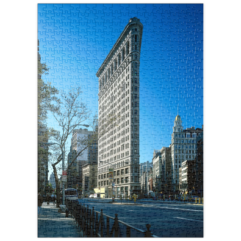 puzzleplate Flatiron Building an der Fifth Avenue, Manhattan, New York City, New York, USA 500 Puzzle