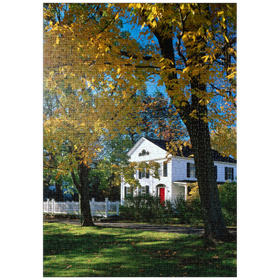Darstellung des Puzzle Motivs Landhaus in Litchfield, Connecticut, USA - Puzzleteile: 1000
