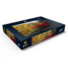 Alternative Darstellung des Puzzle-Motivs Herbstlandschaft bei Ridgefield, Indian Summer, Connecticut, USA – Puzzleteile: 1000