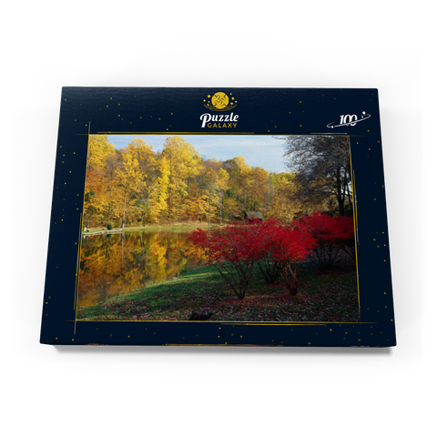 Herbstlandschaft bei Ridgefield, Connecticut, USA 100 Puzzle Schachtel Ansicht3