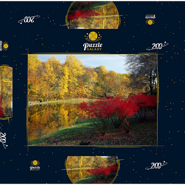 Herbstlandschaft bei Ridgefield, Connecticut, USA 200 Puzzle Schachtel 3D Modell