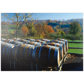 Darstellung des Puzzle-Motivs Hopkins Weingut an der Connecticut Weinstraße, Lake Waramaug, Connecticut, USA – Puzzleteile: 1000