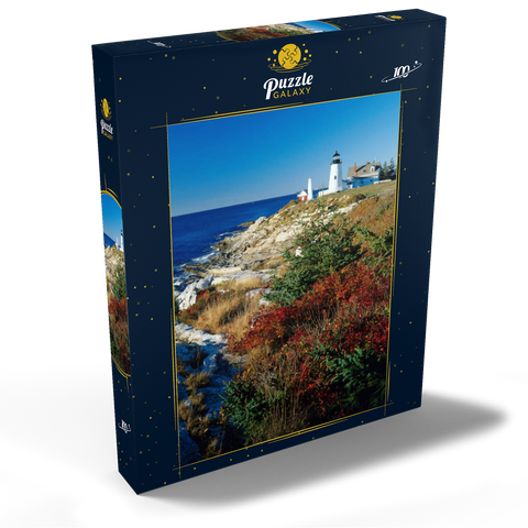 Leuchtturm am Pemaquid Point, Maine, USA 100 Puzzle Schachtel Ansicht2