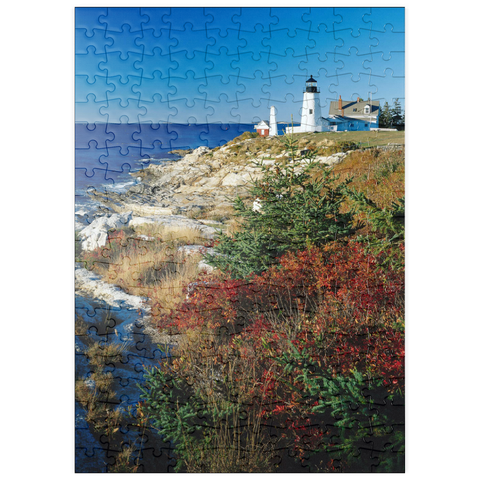 puzzleplate Leuchtturm am Pemaquid Point, Maine, USA 200 Puzzle
