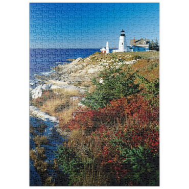 puzzleplate Leuchtturm am Pemaquid Point, Maine, USA 500 Puzzle