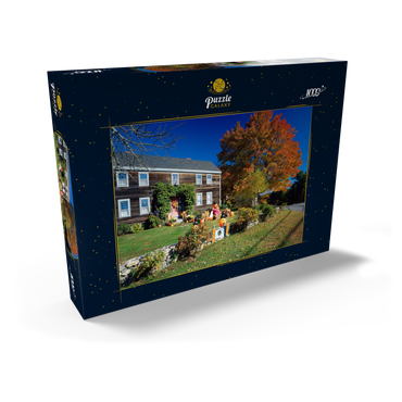 Haus mit Halloween Dekoration, Maine, USA 1000 Puzzle Schachtel Ansicht2