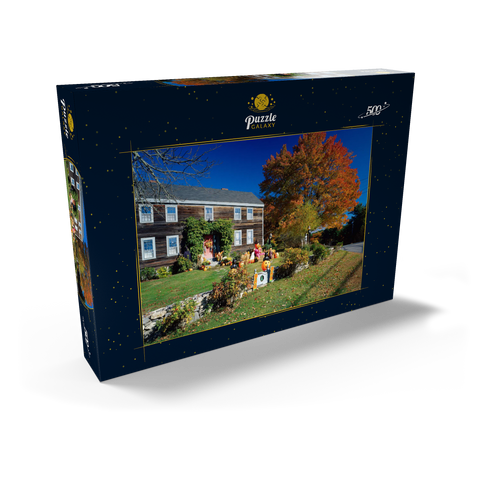 Haus mit Halloween Dekoration, Maine, USA 500 Puzzle Schachtel Ansicht2