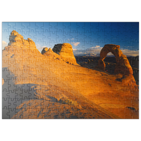Darstellung des Puzzle-Motivs Blick auf Delicate Arch, Arches Nationalpark, Utah, USA – Puzzleteile: 200