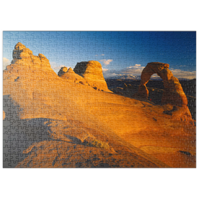 Darstellung des Puzzle-Motivs Blick auf Delicate Arch, Arches Nationalpark, Utah, USA – Puzzleteile: 500
