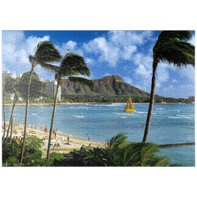 Darstellung des Puzzle-Motivs Honolulu, Oahu, Hawaii, USA – Puzzleteile: 1000