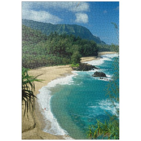 puzzleplate Lumahai Beach, Insel Kauai, Hawaii, USA 1000 Puzzle