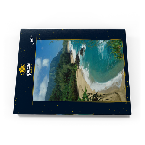 Lumahai Beach, Insel Kauai, Hawaii, USA 100 Puzzle Schachtel Ansicht3