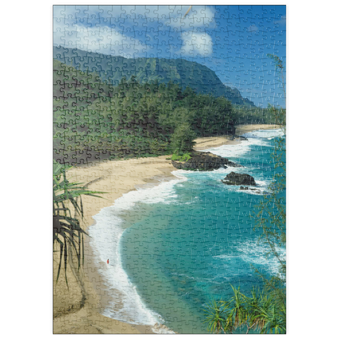 puzzleplate Lumahai Beach, Insel Kauai, Hawaii, USA 500 Puzzle