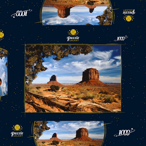 Monument Valley, Navajo Tribal Park, Arizona, USA 1000 Puzzle Schachtel 3D Modell