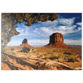Darstellung des Puzzle-Motivs Blick über das Monument Valley, Navajo Tribal Park, Arizona, USA – Puzzleteile: 200