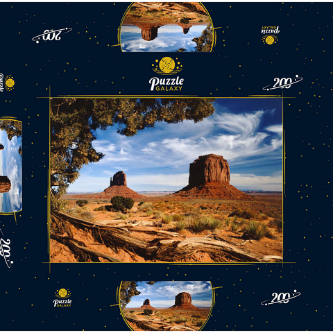 Monument Valley, Navajo Tribal Park, Arizona, USA 200 Puzzle Schachtel 3D Modell