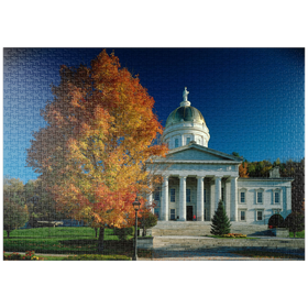 Darstellung des Puzzle-Motivs State House, Montpelier, Vermont, USA – Puzzleteile: 1000