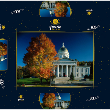 State House, Montpelier, Vermont, USA 100 Puzzle Schachtel 3D Modell