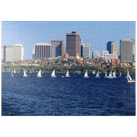 Darstellung des Puzzle-Motivs Skyline von Boston, Massachusetts, USA – Puzzleteile: 1000