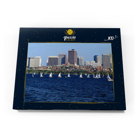 Skyline von Boston, Massachusetts, USA 100 Puzzle Schachtel Ansicht3