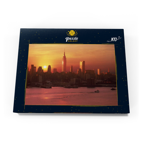 Skyline mit Empire State Building, Manhattan, New York City, New York, USA 100 Puzzle Schachtel Ansicht3
