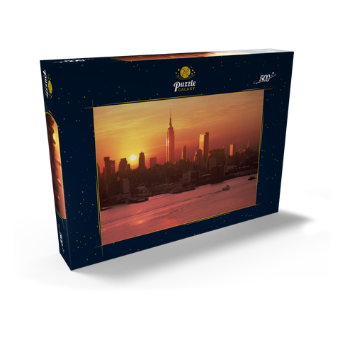 Skyline mit Empire State Building, Manhattan, New York City, New York, USA 500 Puzzle Schachtel Ansicht2